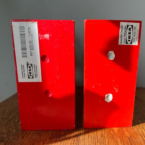 Pair of vintage Scandinavian wooden candlestick holders - Picture 12 of 12